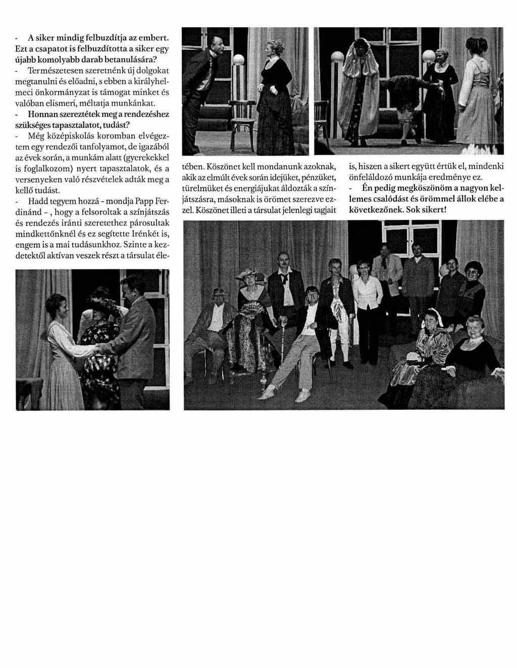 Bugrisok Királyhelmec színpadán